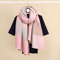 Women's Fashion Color Block Imitation Cashmere Pashmina Scarves main image 3