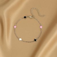 Mode Herzform Schmetterling Legierung Inlay Künstliche Perlen Strasssteine Frau Armbänder 1 Stück main image 4