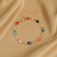 Fashion Heart Shape Butterfly Alloy Inlay Artificial Pearls Rhinestones Women's Bracelets 1 Piece sku image 8