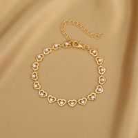 Fashion Heart Shape Butterfly Alloy Inlay Artificial Pearls Rhinestones Women's Bracelets 1 Piece sku image 5