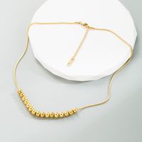 Einfacher Stil Geometrisch Titan Stahl Halskette Überzug Edelstahl Halsketten 1 Stück main image 2