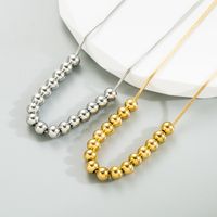 Simple Style Geometric Titanium Steel Necklace Plating Stainless Steel Necklaces 1 Piece main image 1