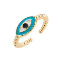 Fashion Eye Copper Open Ring Inlay Zircon Copper Rings 1 Piece main image 4