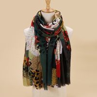 Women's Fashion Eye Imitation Cotton And Linen Cotton Linen Scarves sku image 13