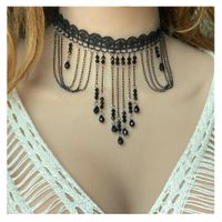 Vintage Style Geometric Plastic Lace Women's Necklace 1 Piece main image 6