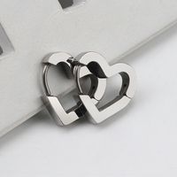 Simple Style Triangle Hexagon Titanium Steel Plating Drop Earrings 1 Pair sku image 3
