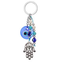 Simple Style Devil's Eye Palm Alloy Glass Plating Bag Pendant Keychain 1 Piece main image 2
