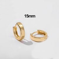 Retro C Shape Plating Alloy No Inlaid Earrings sku image 8