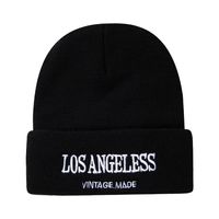 Unisex Fashion Letter Embroidery Crimping Wool Cap sku image 2