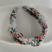 Fashion Flower Cloth Printing Hair Band 1 Piece sku image 1