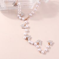 Fashion Butterfly Imitation Pearl Alloy Sequins Women's Waist Chain 1 Piece main image 4