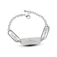 Fashion Letter Alloy Rhinestones Women's Bracelets 1 Piece sku image 1