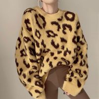 Women's Sweater Long Sleeve Sweaters & Cardigans Fashion Leopard main image 1