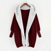 Women's Casual Solid Color Patchwork Placket Coat main image 4