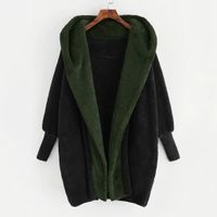 Women's Casual Solid Color Patchwork Placket Coat main image 5
