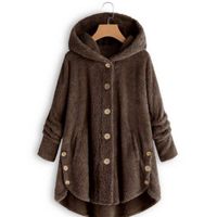 Women's Vintage Style Solid Color Patchwork Single Breasted Coat main image 5