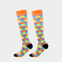 Women's Sports Lattice Nylon Jacquard Crew Socks sku image 8