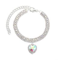 Luxurious Rhinestone Heart Shape Pet Collar sku image 5