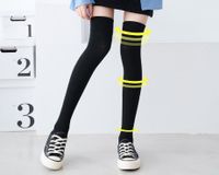 Women's Japanese Style Solid Color Cotton Over The Knee Socks main image 3