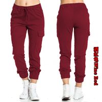 Women's Daily Basic Solid Color Full Length Elastic Waist Casual Pants main image 5