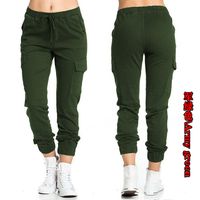 Women's Daily Basic Solid Color Full Length Elastic Waist Casual Pants main image 4