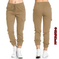 Women's Daily Basic Solid Color Full Length Elastic Waist Casual Pants main image 3