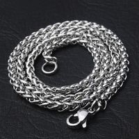 Fashion Solid Color Stainless Steel Plating Necklace 1 Piece sku image 7