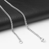 Mode Einfarbig Rostfreier Stahl Überzug Halskette 1 Stück main image 3