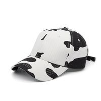 Unisex Fashion Cow Pattern Printing Curved Eaves Baseball Cap main image 4