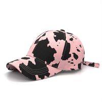 Unisex Fashion Cow Pattern Printing Curved Eaves Baseball Cap sku image 3