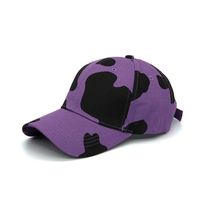 Unisex Fashion Cow Pattern Printing Curved Eaves Baseball Cap sku image 1