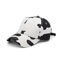 Unisex Fashion Cow Pattern Printing Curved Eaves Baseball Cap sku image 2