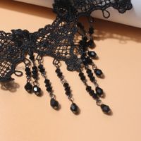 Gothic Solid Color Lace Halloween Women's Choker main image 3