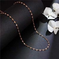 Simple Style Geometric Titanium Steel Chain Necklace sku image 3