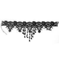 Gothic Solid Color Lace Halloween Women's Choker sku image 1