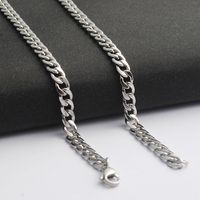 Simple Style Solid Color Stainless Steel Plating Necklace Chain 1 Piece main image 2