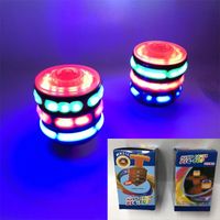 Colorful Music Light-emitting Gyro Children's Rotary Table Flash Electric Toy Imitation Wooden Top sku image 6