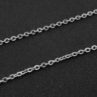 Mode Einfarbig Titan Stahl Überzug Halskette 1 Stück main image 5