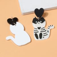 1 Pair Fashion Cat Plastic Drop Earrings main image 4