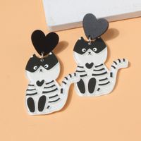 1 Pair Fashion Cat Plastic Drop Earrings main image 1