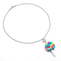 Cartoon Style Ice Cream Soft Clay Girl's Pendant Necklace 2 Pieces main image 4