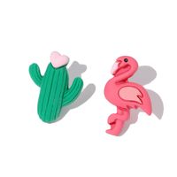 Cartoon Style Flamingo Resin Kid's Ear Studs 1 Pair main image 2