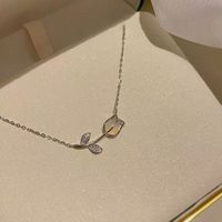 Fashion Heart Shape Alloy Pearl Plating Inlay Artificial Gemstones Women's Pendant Necklace 1 Piece sku image 23