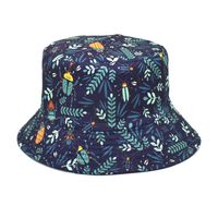 Women's Fashion Geometric Printing Flat Eaves Bucket Hat sku image 12