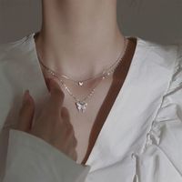 Moda Forma De Corazón Aleación Perla Enchapado Embutido Piedras Preciosas Artificiales Mujeres Collar Colgante 1 Pieza sku image 18