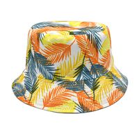 Women's Fashion Geometric Printing Flat Eaves Bucket Hat sku image 4