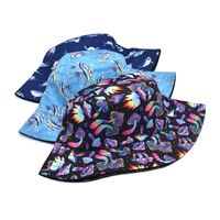 Women's Fashion Geometric Printing Flat Eaves Bucket Hat main image 2