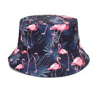 Women's Fashion Geometric Printing Flat Eaves Bucket Hat sku image 9