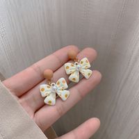 Fashion Flower Alloy Inlay Artificial Gemstones Pearl Women's Ear Studs 1 Pair sku image 17