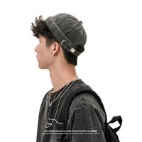 Unisex Hip-hop Solid Color Eaveless Beanie Hat main image 3